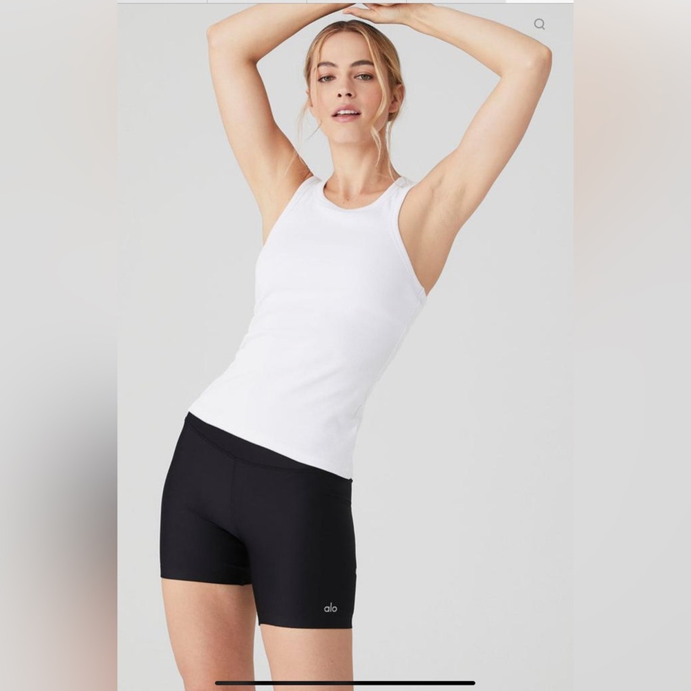 ALO Yoga Aspire  Women's White Tank Top
